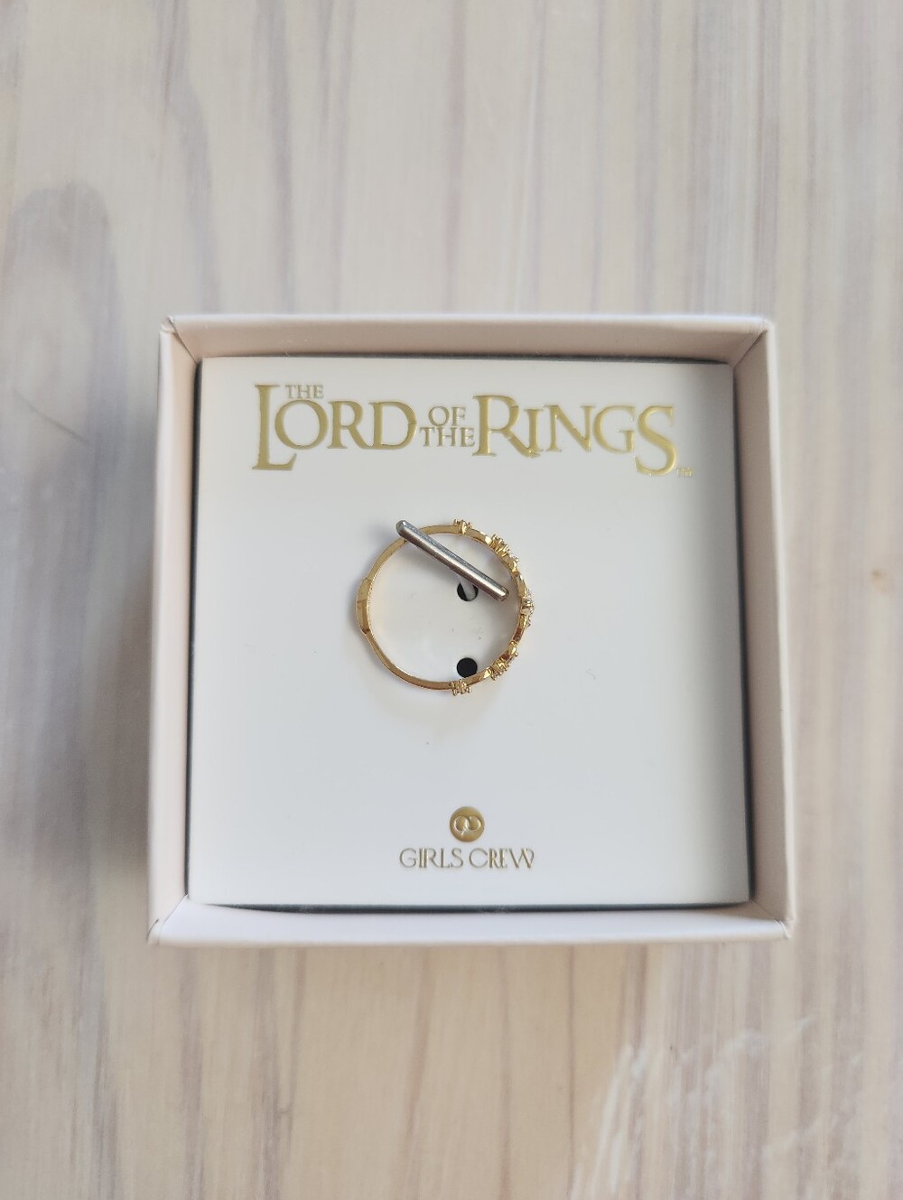 Girls Crew The Lord of the Rings Elven Gold Ring (Size Estimated) - Picture 2 of 6